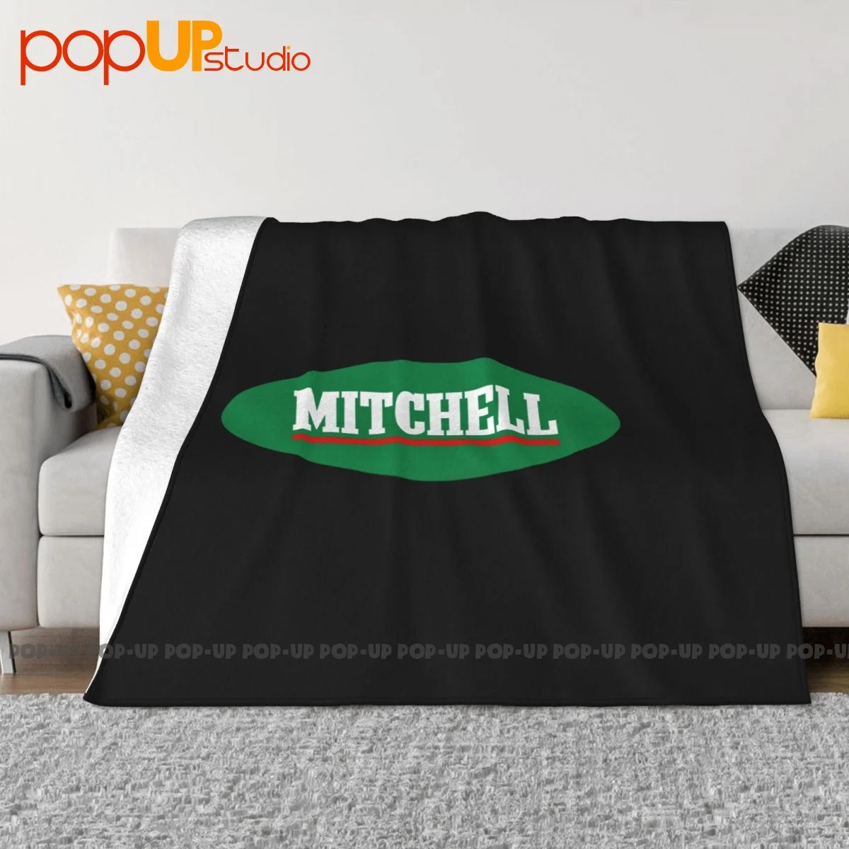 Mitchell Fishing Pure Fishing Tools Blanket Winter Home Decor Machine Washable