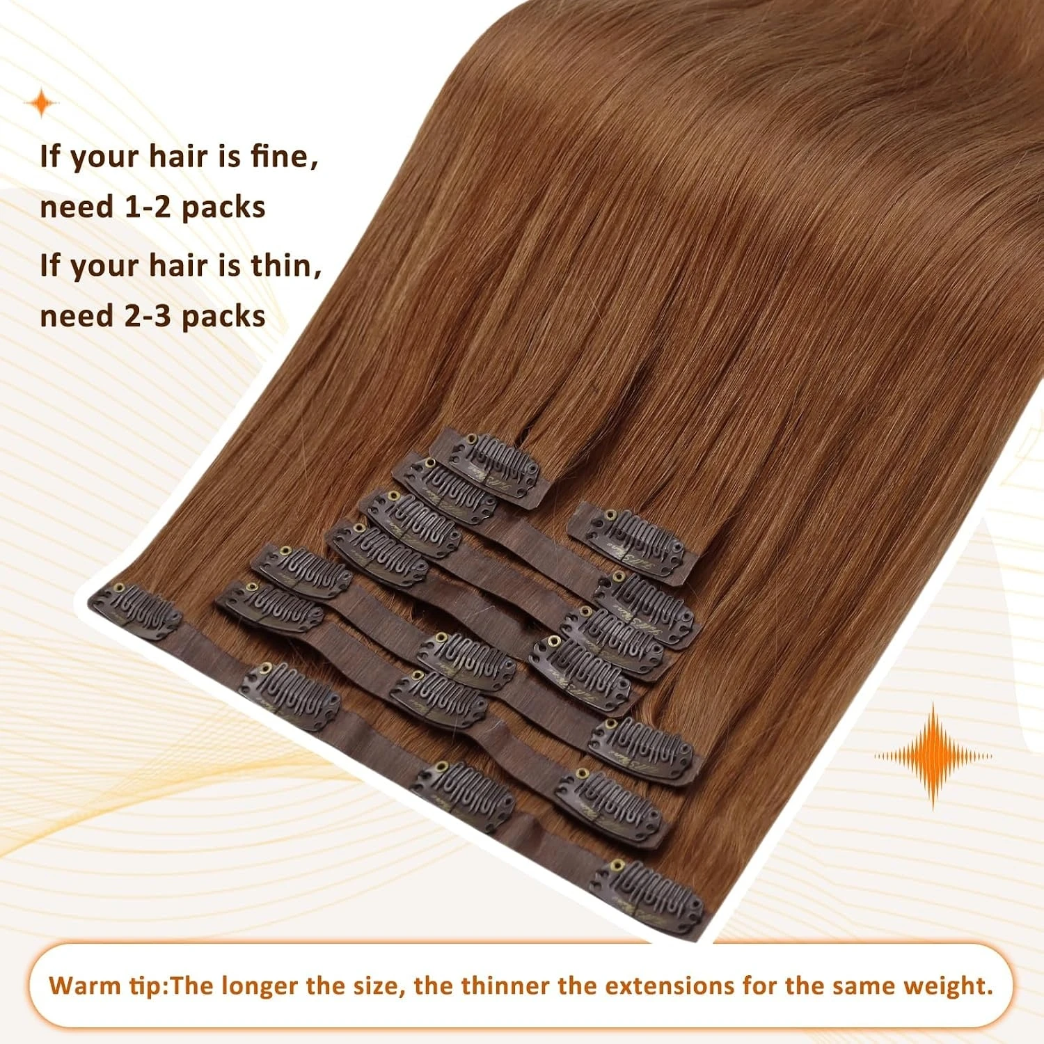 Extensiones de Cabello Humano - Seamless Clip In Hair Extensions Human Hair reseña y precio