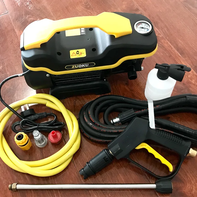 

Портативная автомойка высокого давления, автоматическая бытовая щетка 220 В, автомобильный водяной насос, мощная чистящая машина