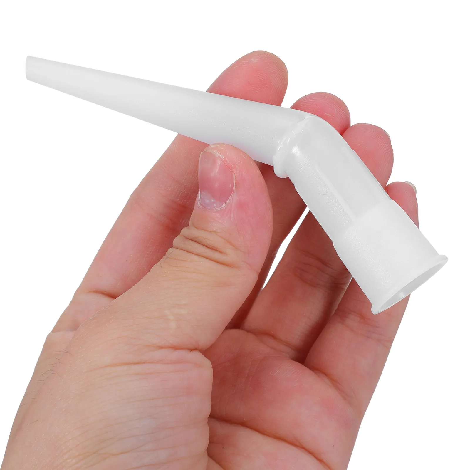 20Pcs Plastic Caulking Nozzle Applicator Set - Long Extender Tips for Seamless Sealant Application DIY Professional Caulk