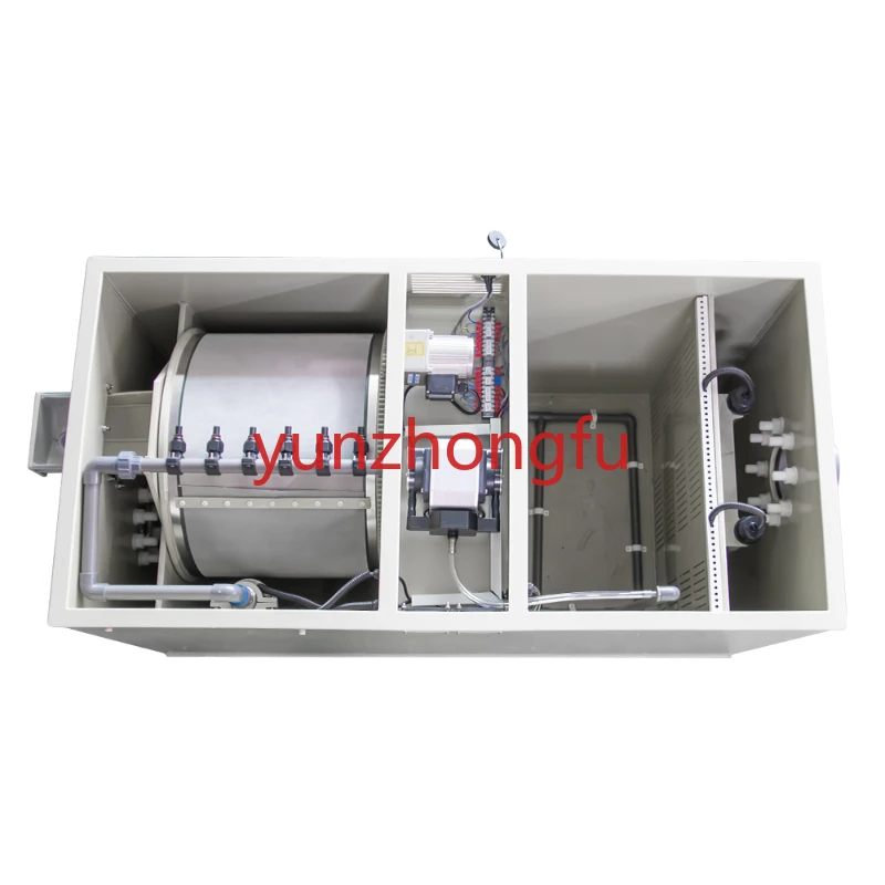 Aquaculture Fish Farm Water Treatment Rotary Drum Filter for Koi Pond