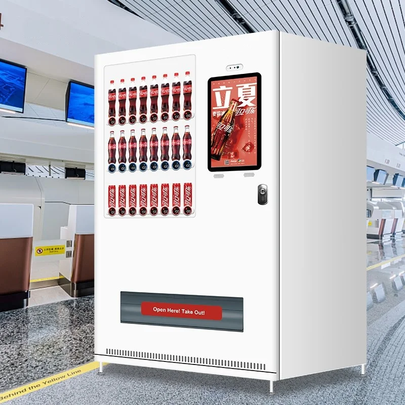 2024 New Arrived Popular Bottle Beverages Vending Machine For Drinks White Vending Machine For Sale