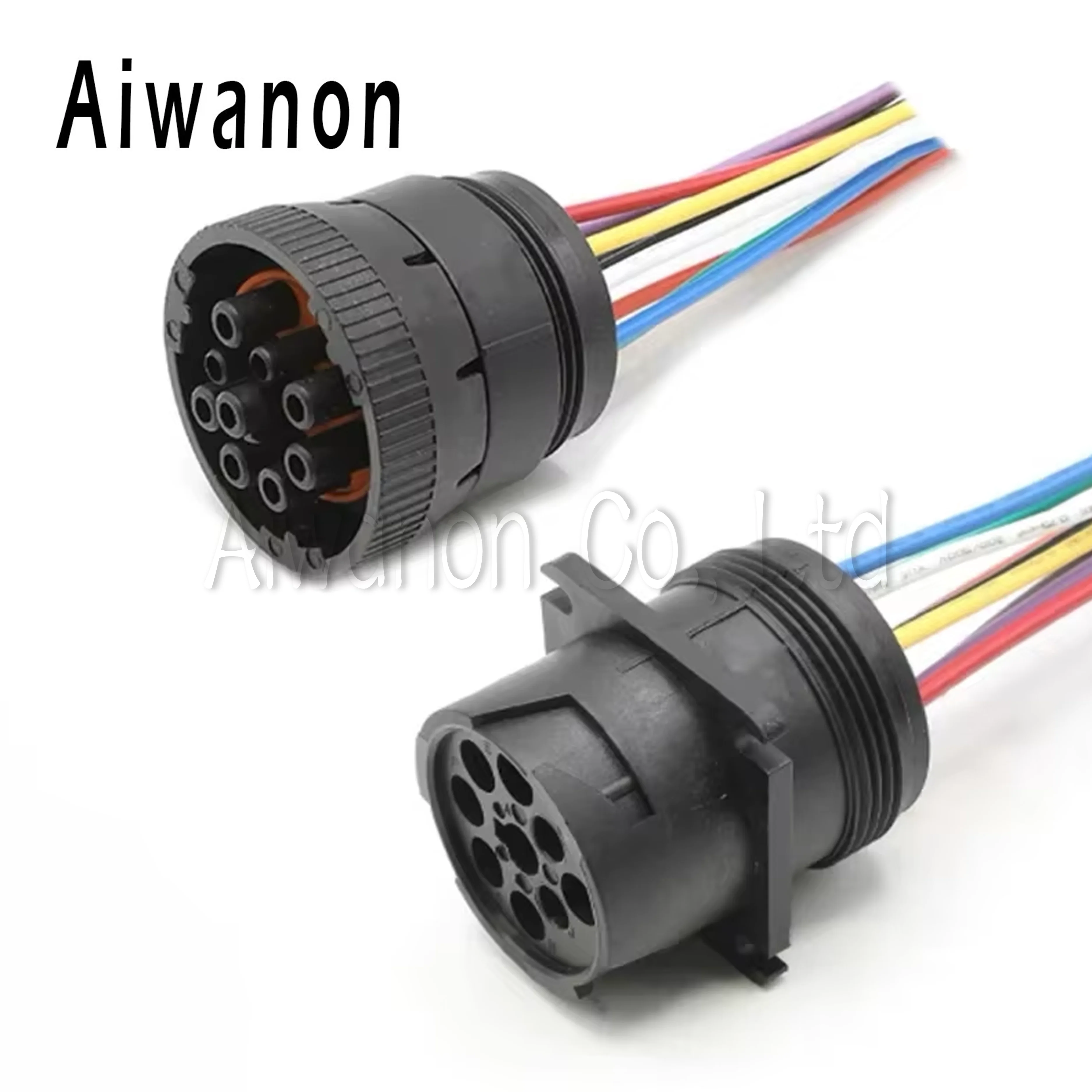 

1 Set 9 Pin Deutsch Auto Circular Electrical Cable Connectors Female Male Wire Harness Plug HD16-9-1939P J1939 HD16-9-1939S