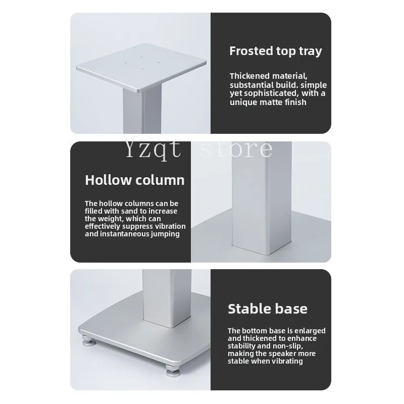 JJ-636 All-aluminum bookshelf Speaker tripod Surround speaker bracket Universal HIFI shock absorber
