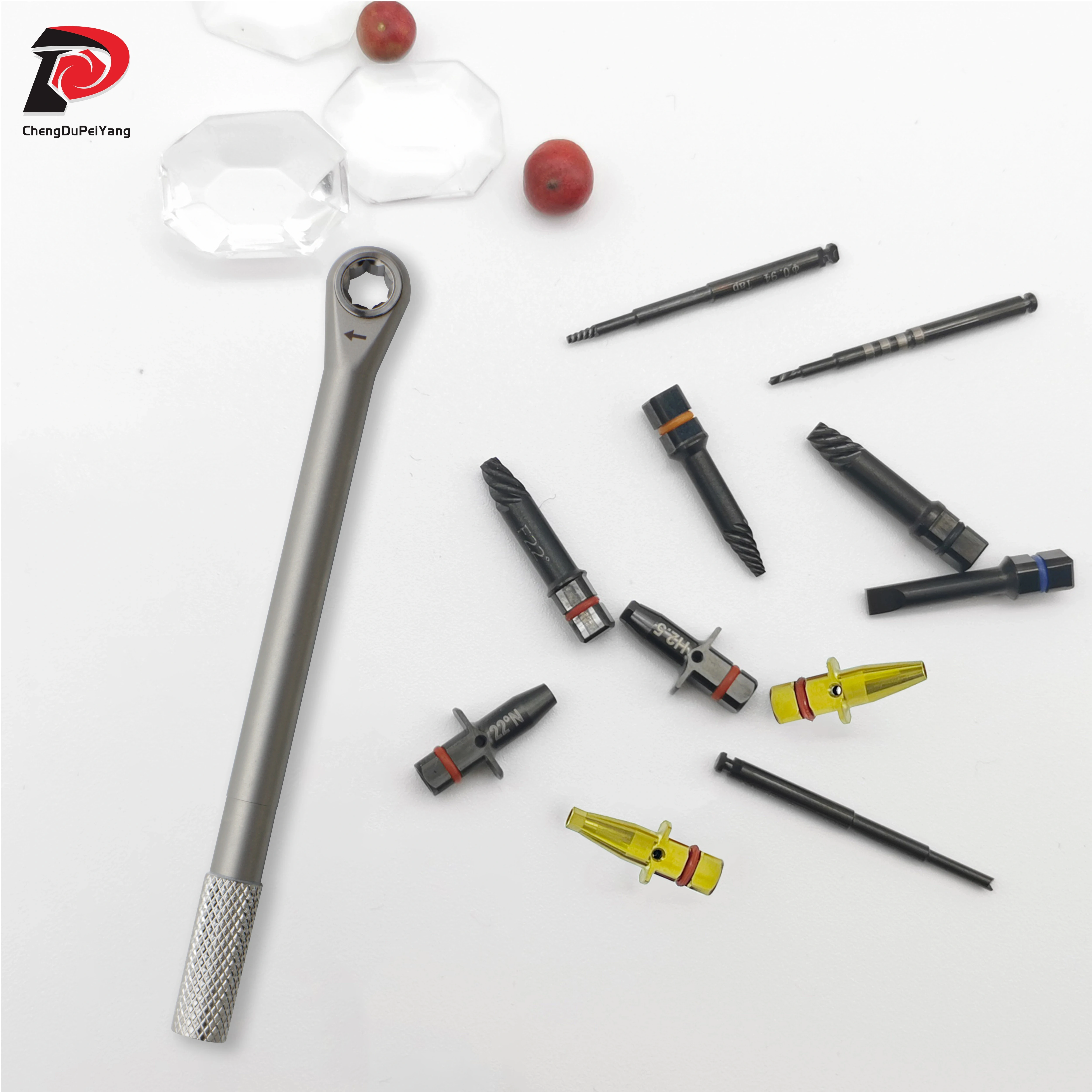 Dental Total Removal Kit Bone Expander Set Remove Broken Fixture Implant Ratchet Wrench