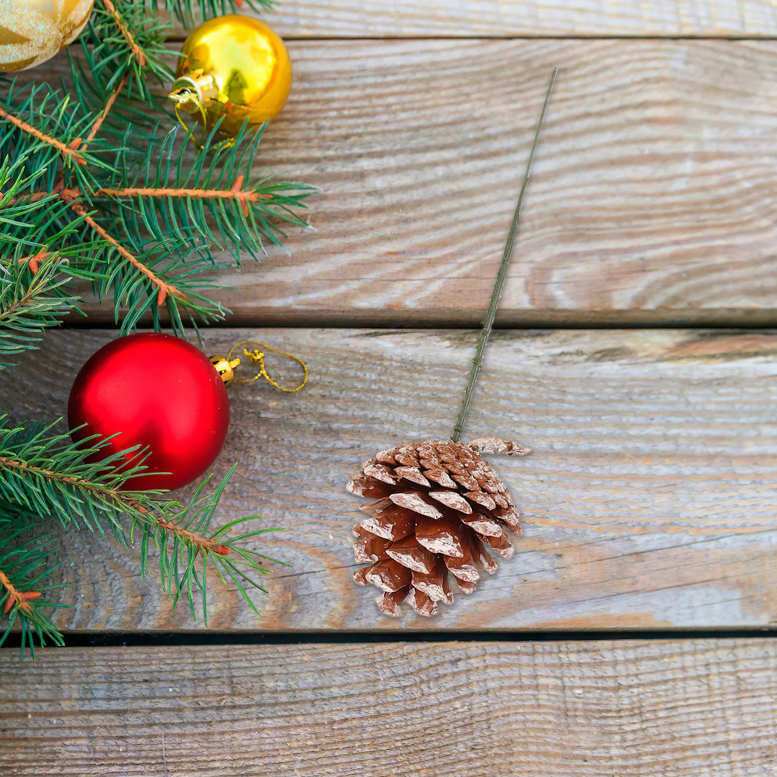 

20Pcs Rustic Pine Cone Decorations Lifelike Christmas Tree Pine Cone Picks for Fireplace Mantel Xmas Party Centerpieces Winter