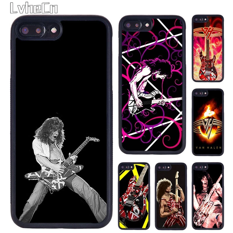 Eddie Van Halen Graphic Guitar Phone Case For iPhone 14 15 16 13 12 Mini Max Cover For Apple 11 Pro Max 6S 8 7 Plus SE2020