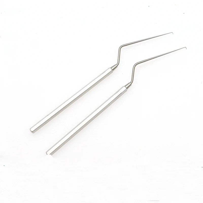 Earwax hook High-quality stainless steel medical hook earwax hook straight curved gun type ent instruments and tools