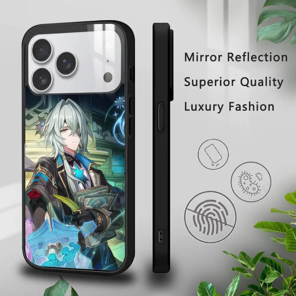 Anime H-Honkai Star Rail Telefon Fall Für iPhone 17 16 15 14 13 12 11 Pro Xs Max mini Plus Celulares Harte Funda