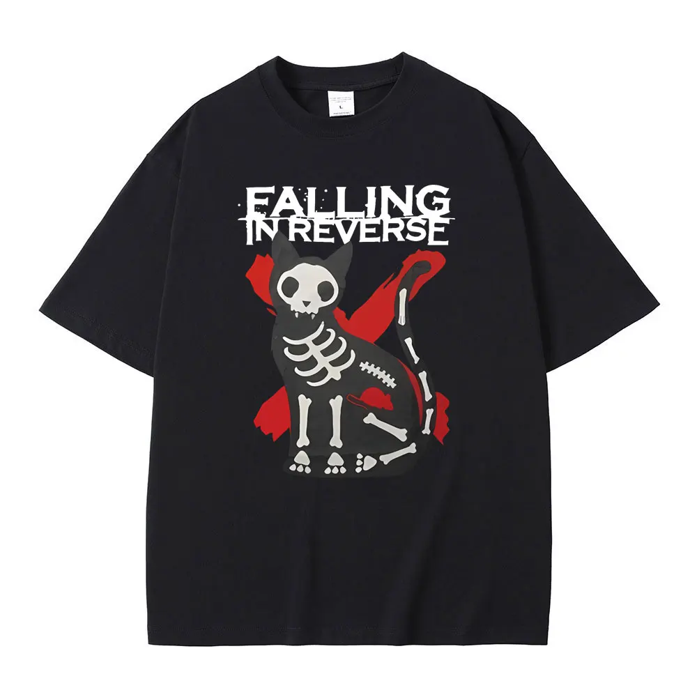 

Falling in Reverse Graphic T-shirt Men Women's Gothic Casual Oversized Tshirt Short Sleeve Men's Vintage Streetwear Cotton Tees