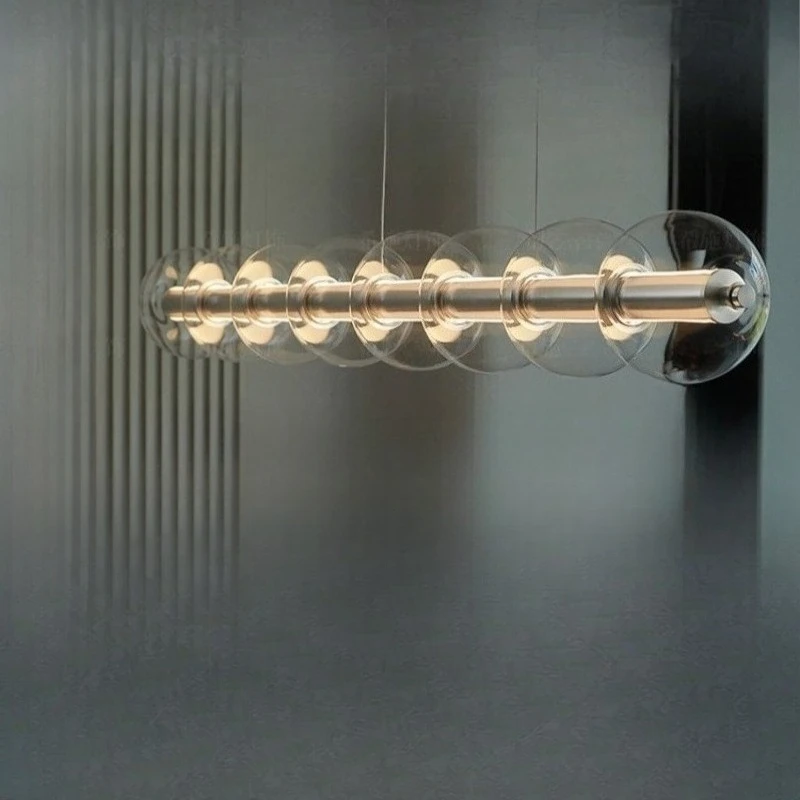 Designer restaurant glass chandelier island counter bar lamp