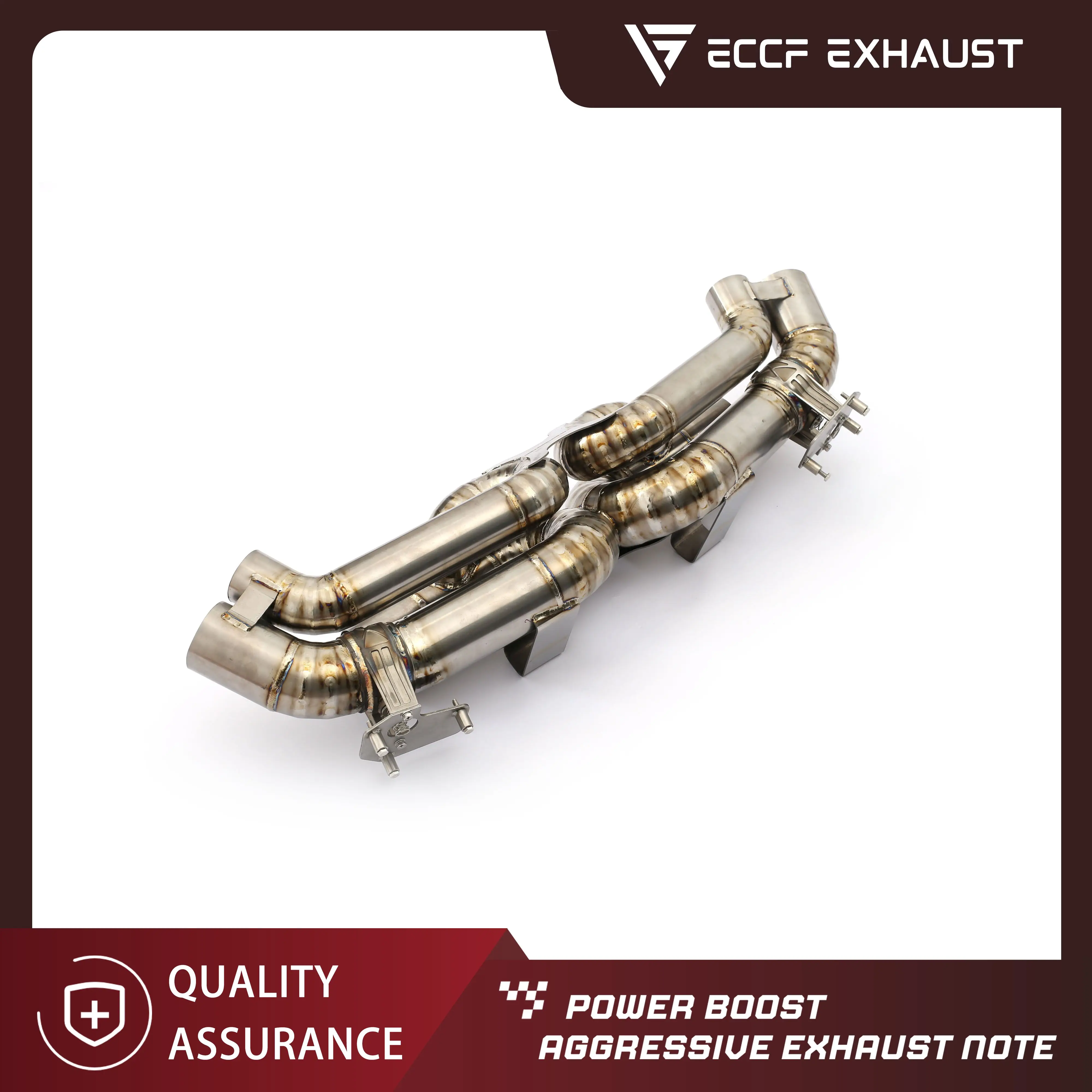 

ECCF Titanium Valved Catback Exhaust For Porsche 992 992Turbo S OEM Valve Design High Performance Exhaust Upgrade