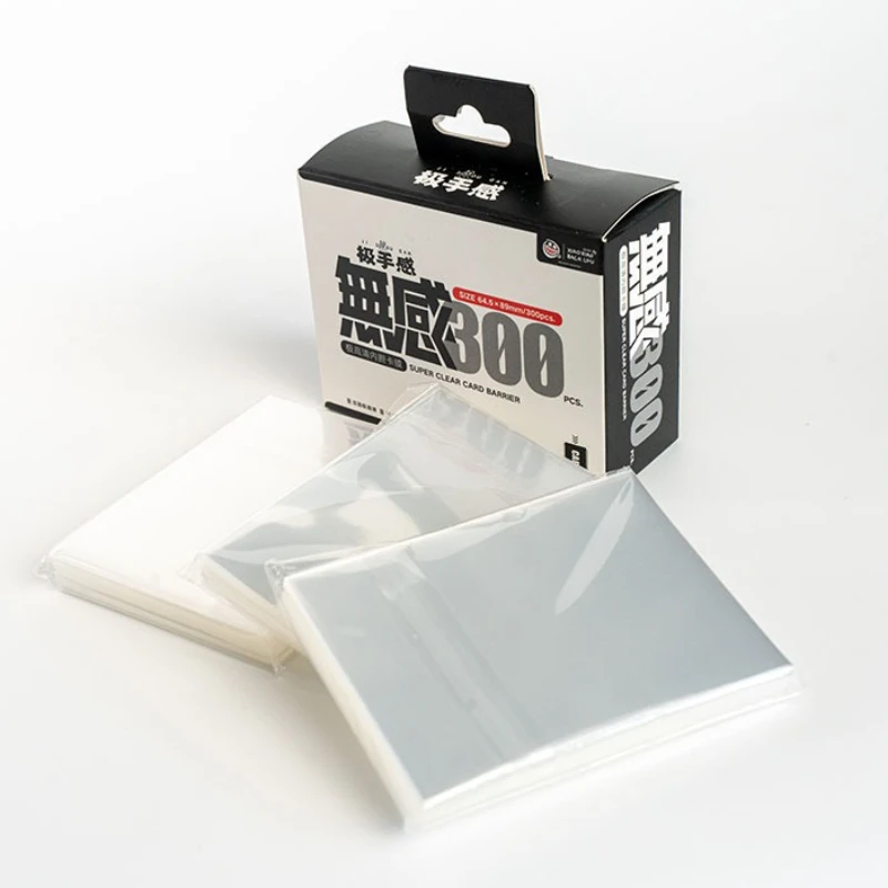 حار 300 قطعة/صندوق أكمام داخلية فائقة الملمس لبطاقات TCG-HD واضح قسط طبقة رقيقة واقية 100% ملحقات تخزين البطاقات