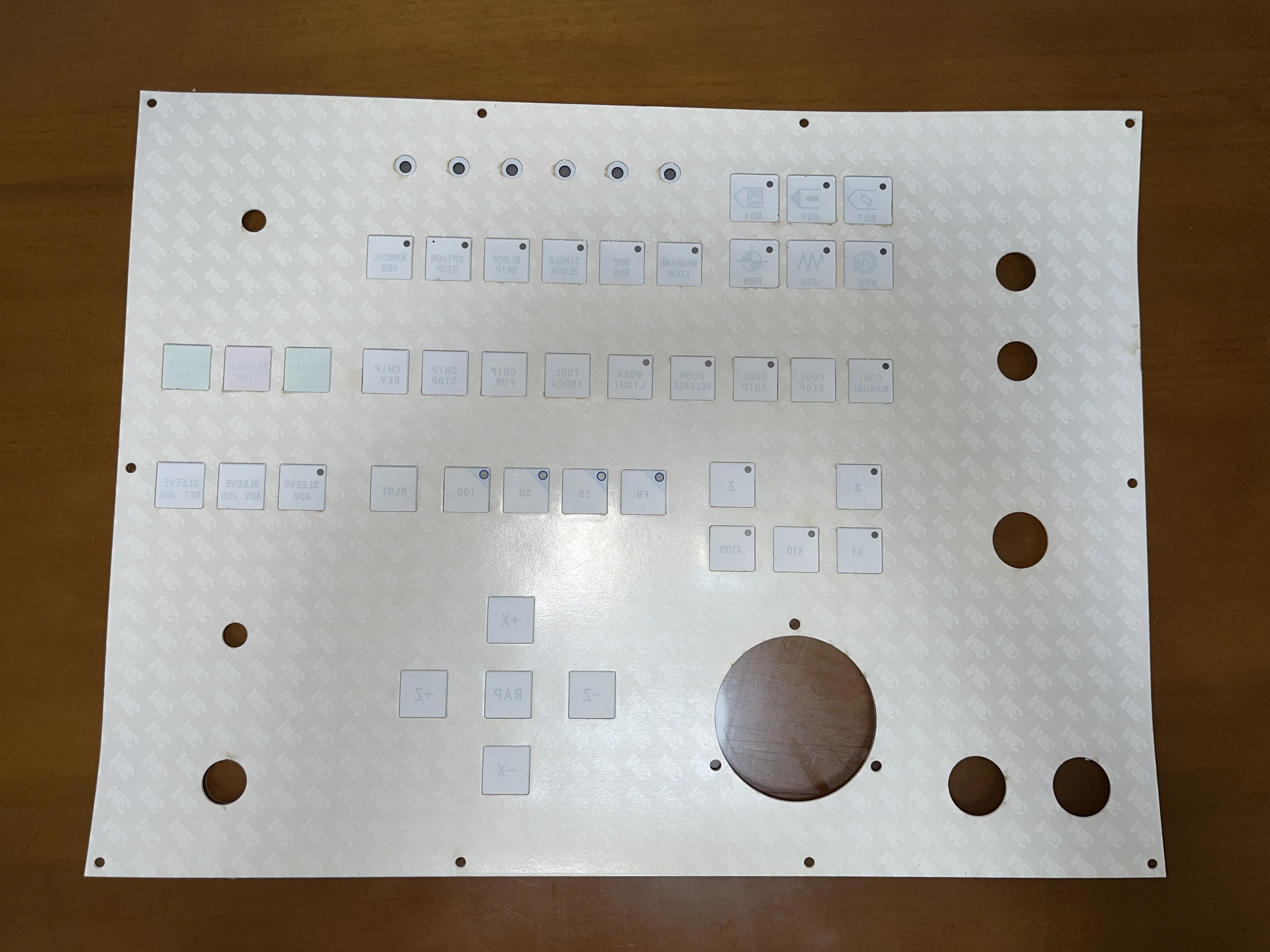 for FANUC system Haitian CNC lathe machining center operation face button film