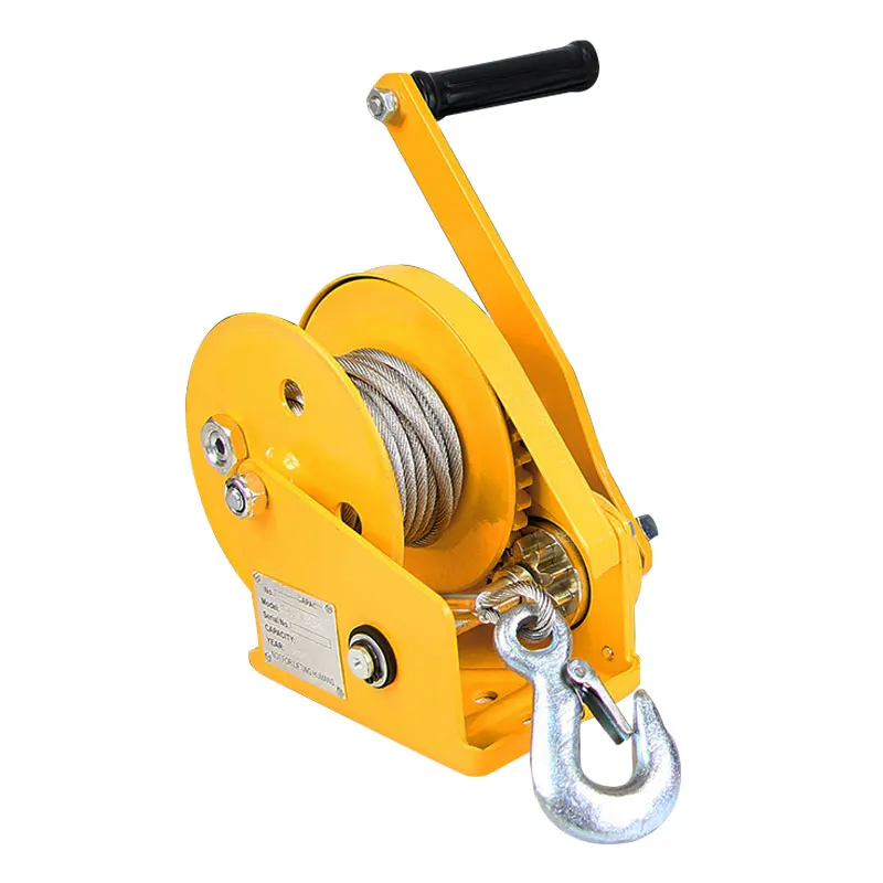 

Portable Manual Hand Gear Winch For Boat Trail Vehicle Horizontal Lifting Wind Rope