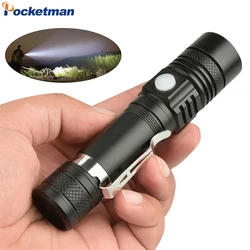 High Lumen LED Flashlight Zoomable Torch Camping Flashlight Waterproof Flashlights Tactical Flashlight 18650