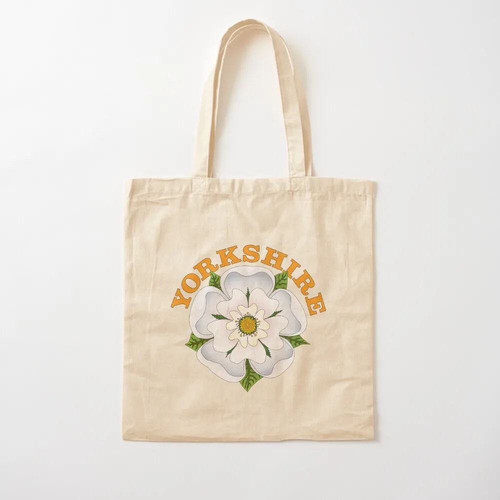 White Rose of Yorkshire Tote Bag handbag tote woman canvas bags university shopper Canvas