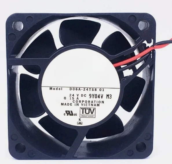 

Brand New Original Cooling D06A-24TS8 01 24VDC 0.15A 60*60*25MM Fast delivery