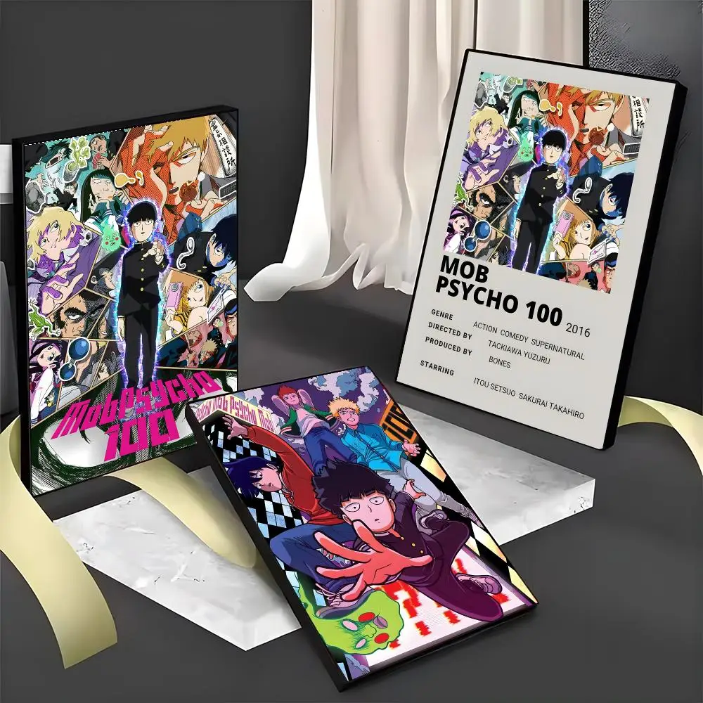 Popular Anime M-MobS P-PsychoS 100 Poster PC Hot Poster Art HD Canvas AAA Advanced Aesthetic Printing Paper Wall Art For Living