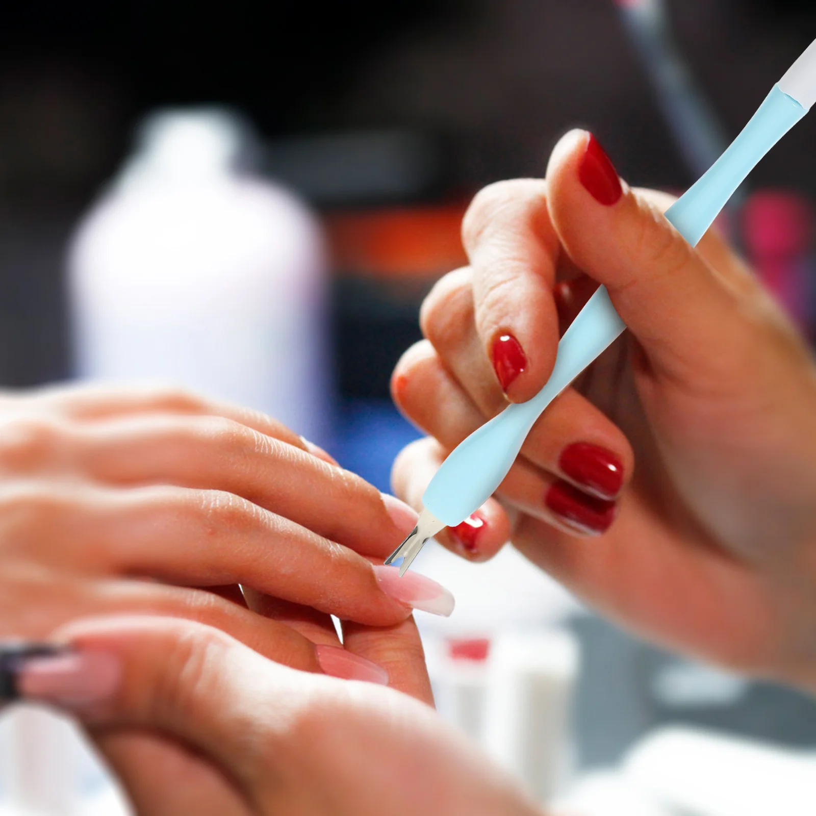 Fourchettes professionnelles pour Nail Art, dissolvant de cuticules en acier inoxydable, outils de manucure, élimination des peaux mortes des pieds, pour Salon et maison, 15 pièces