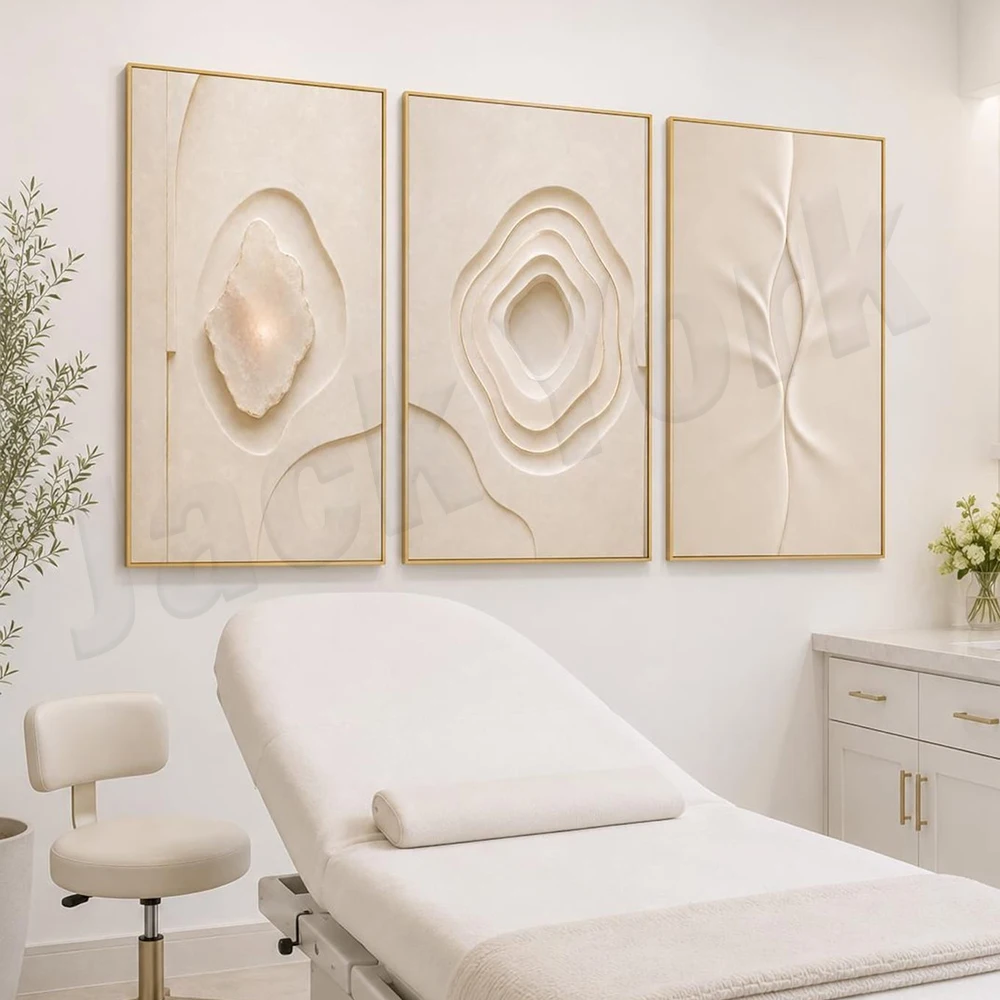 Abstract dermatology prints, skin cancer awareness campaigns, melanoma testing themes, operating room decoration posters