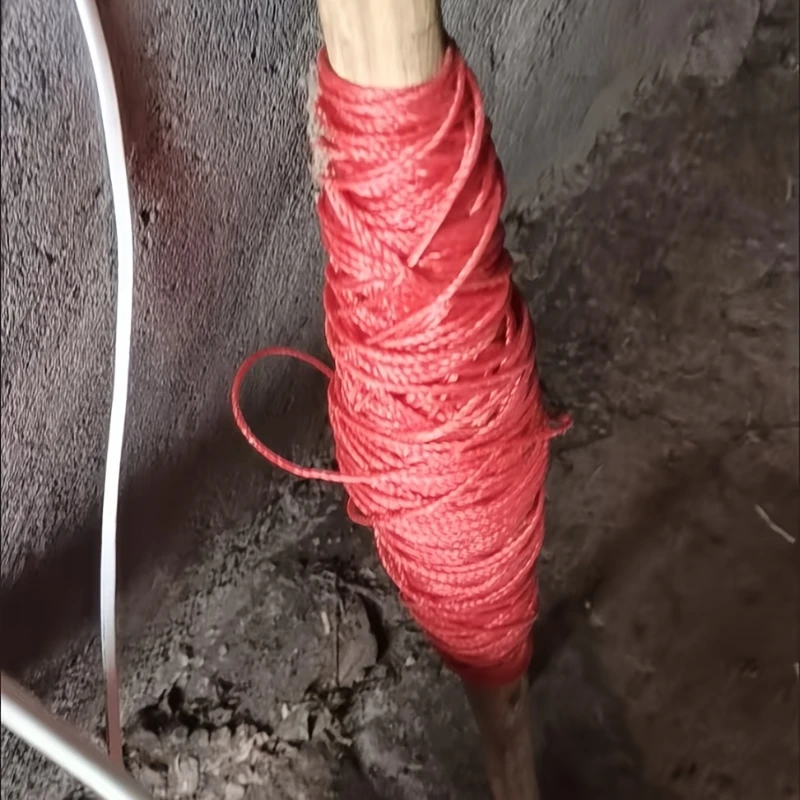 50M Red Polyethylene Marking Line for Greenhouse Vegetable Climbing Gardeners Builders Horizontal Pull Ropes Construction Marker