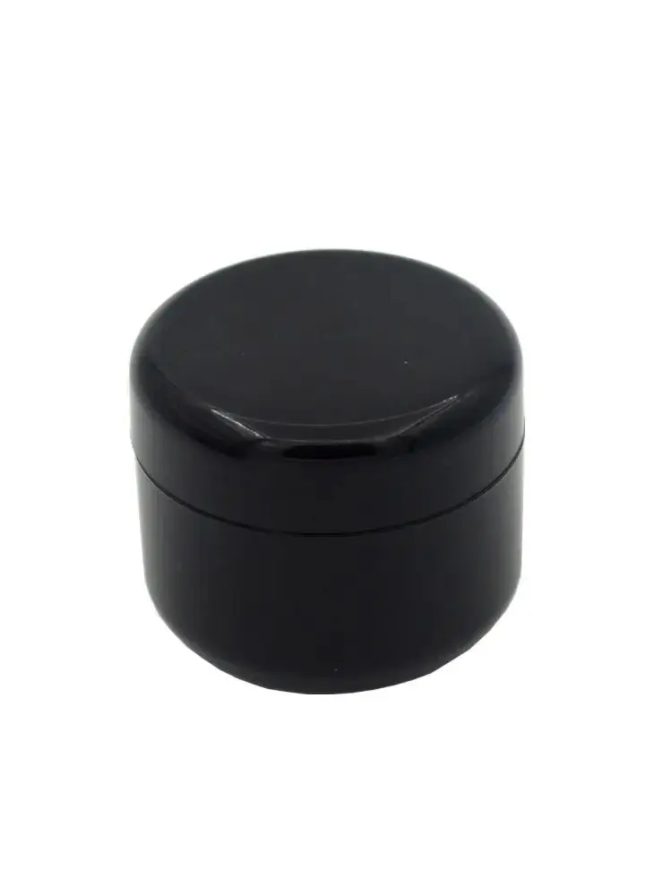 Pot de remplissage de crème cosmétique en plastique, bouteille d'emballage de vernis à ongles résistant à la lumière, bouteille vide de voyage noire, 10g 20g 30g 50g 100g 150g