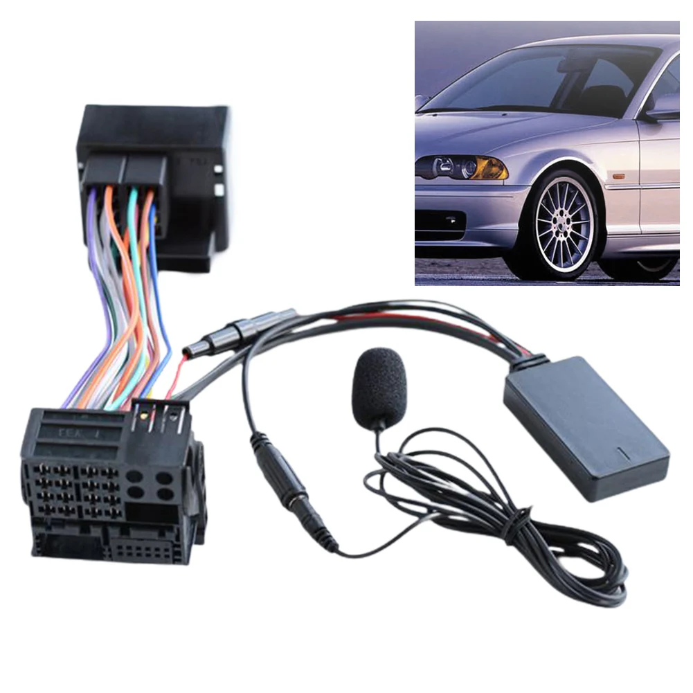 For BMW E83 For X3 Radio Bluetooth-Compatible AUX IN Audio 12pin  5-12V 27CM Cable Adapter For MINI Car Accessories