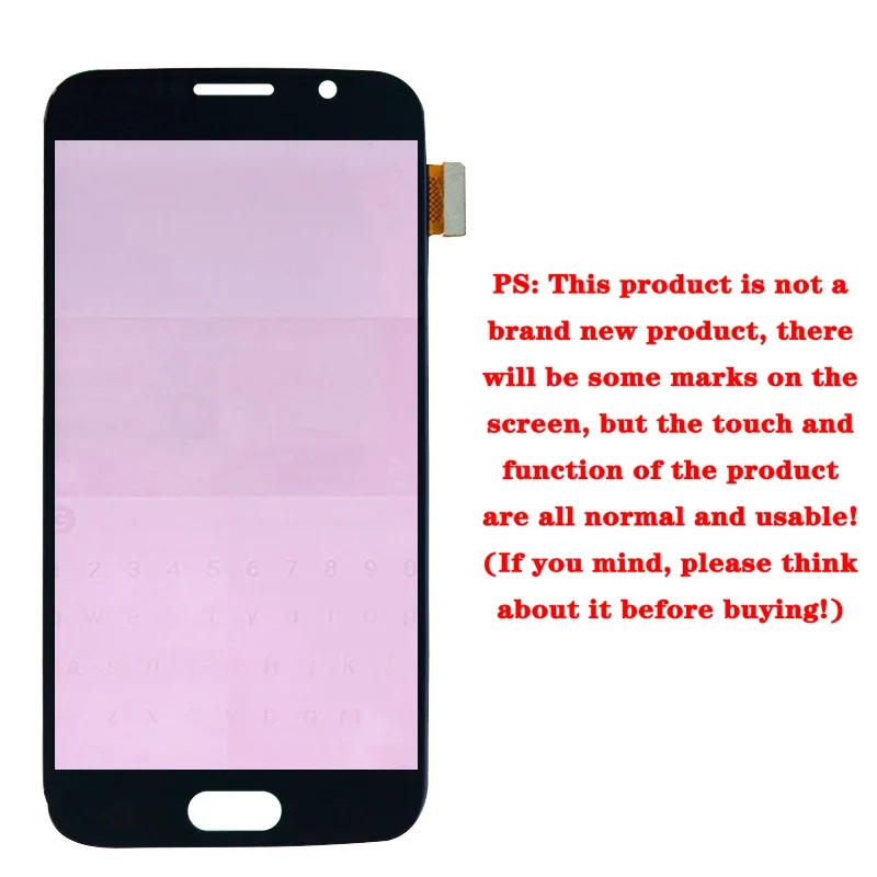 Burn Shadow For Samsung  S7 G930 LCD Display Touch Screen With Frame Digitizer Assembly For Samsung G930 G930F LCD Screen