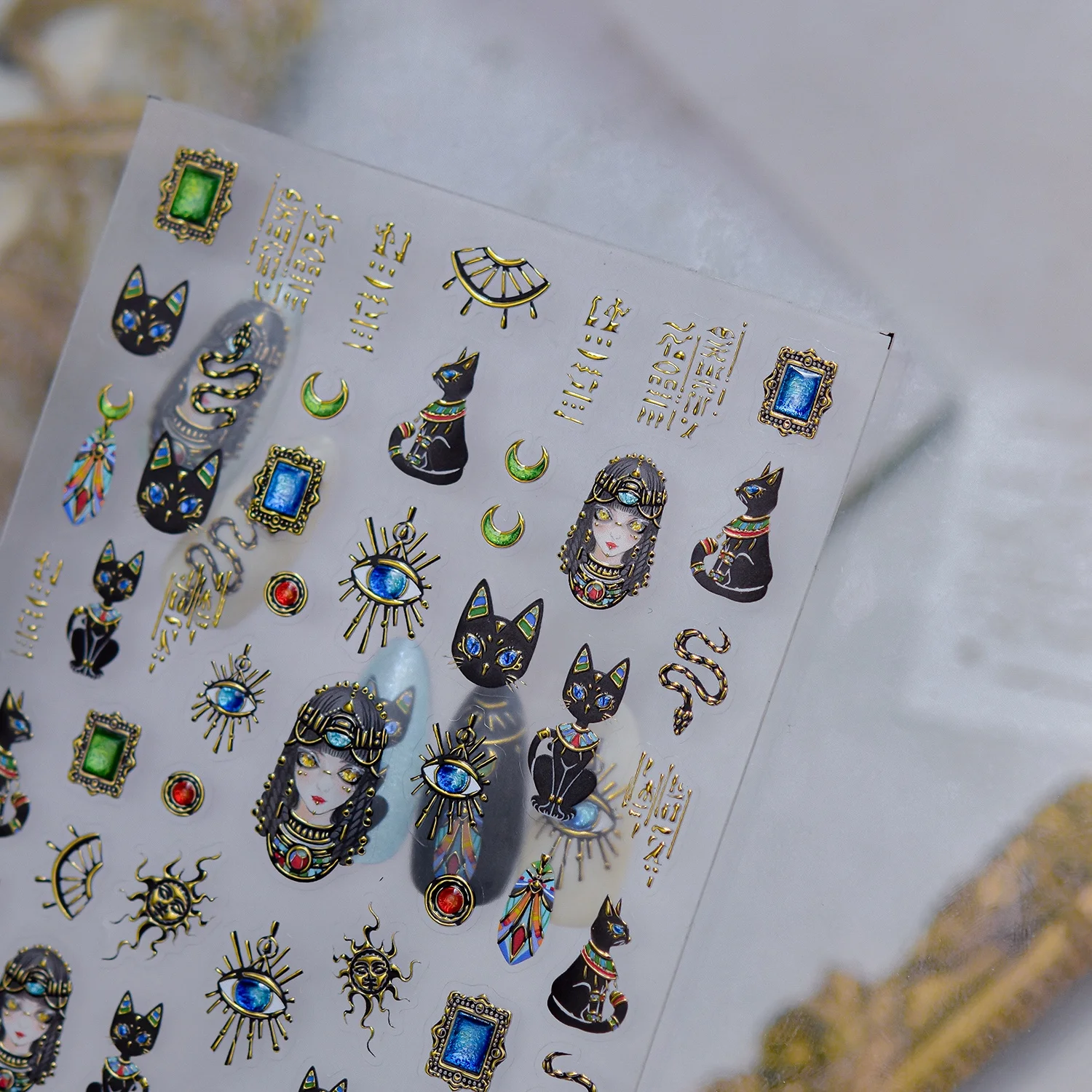 1PCS 5D Embossed Cartoon Anima - Nail Art Queen ulasan dan harga