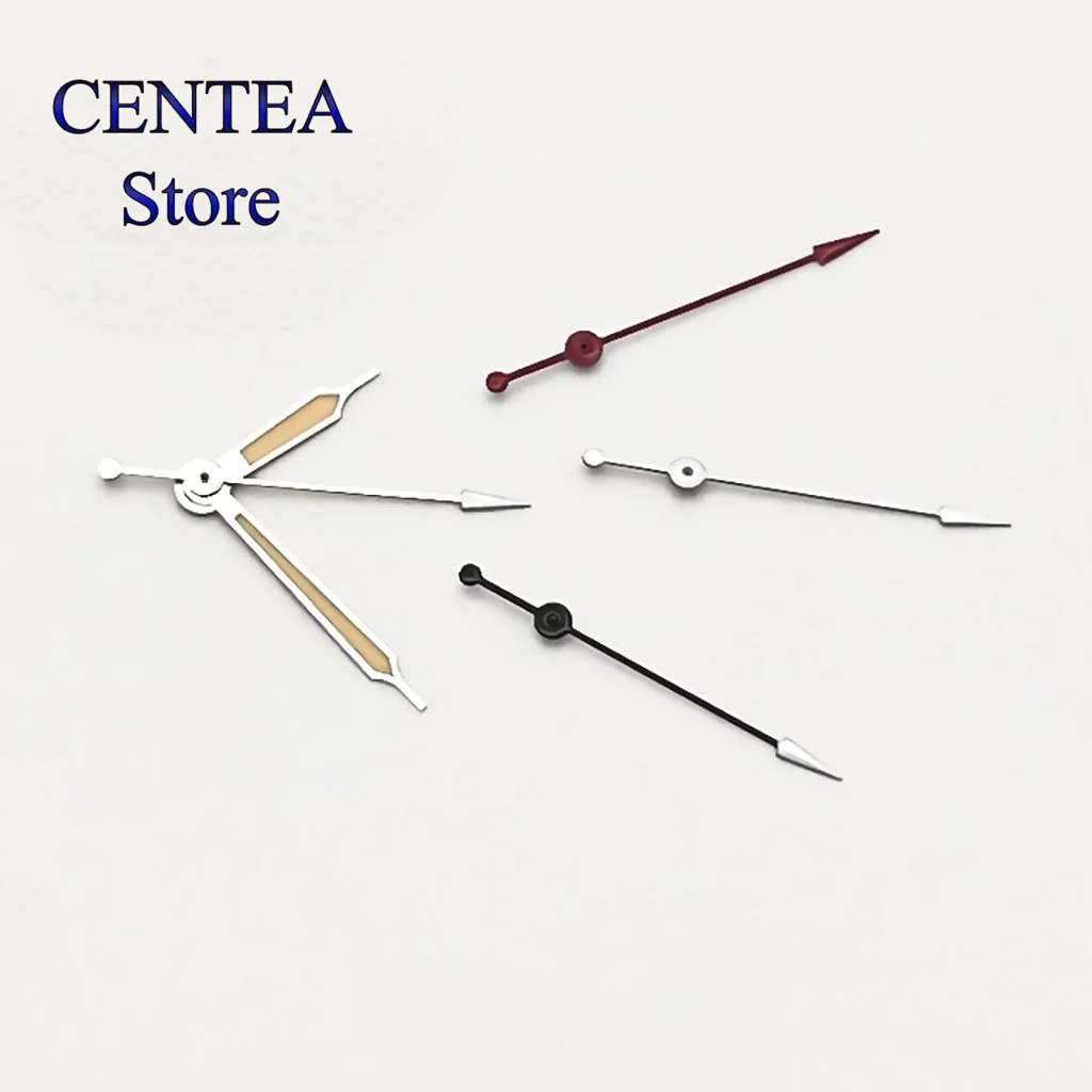 RICHUS-ponteiros de relógio luminosos, prata, amarelo, verde, verde, apto para NH35, NH36, ETA2824, 2836, Miyota8215, 821A, DG2813, 3804, PT5000 movimento