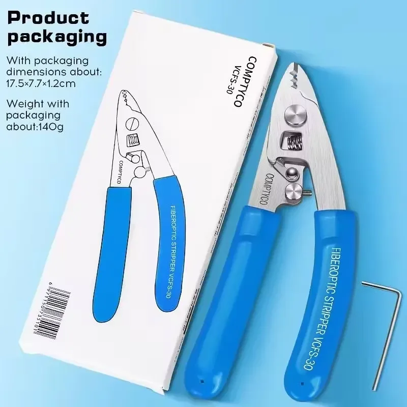 Fiber Optic Stripper Optical Fiber Wire Strippers FTTH Drop Cable WIRE Stripper Tool VCFS-30