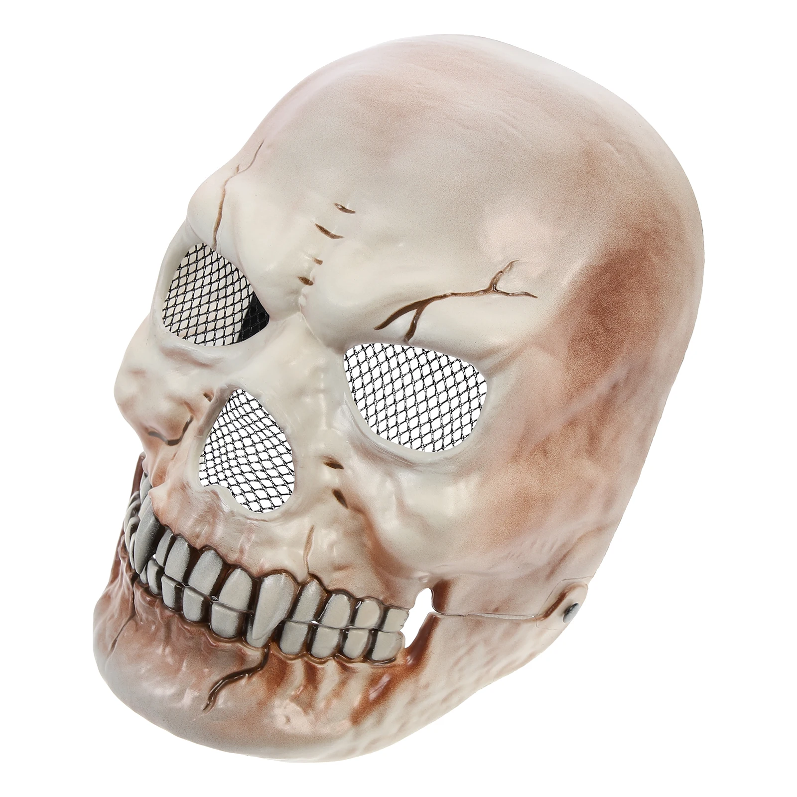 

Skull Facial Decoration Creepy Halloween Mask The Props Fun Horror Headgear Plastic Masks Decorations Child