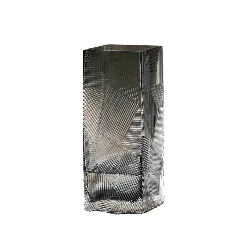 New Chinese style transparent glass vase hydroponic plants flowers living room dining table glass ornament creative crafts