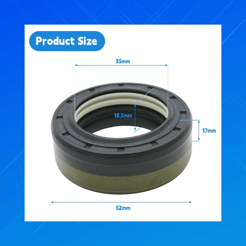 

DMHUI high-quality Terex agricultural machinery oil seals, Size 35x52x17/18.5 mm, COMBI SF style, applicable to Corteco12019673B