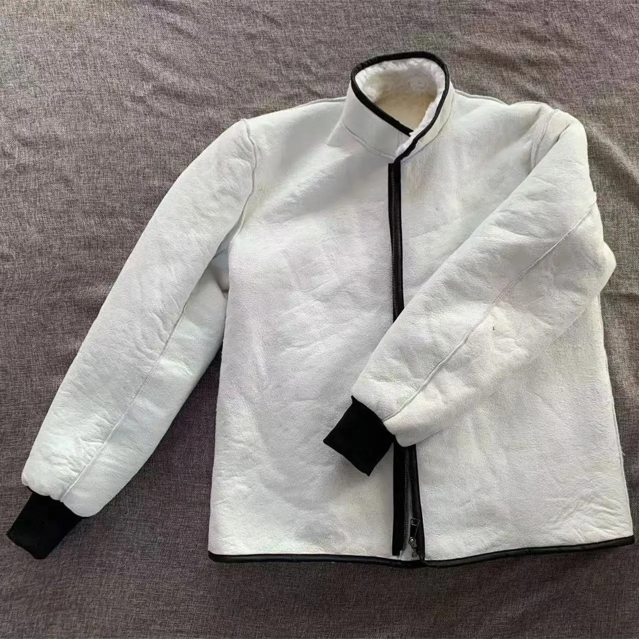 Winter Pure Wool Overcoat Men Women Thicken Cashmere Jacket Winter Genuine Sheepskin Coat Anti-cold Casual Base Wool Tops Male