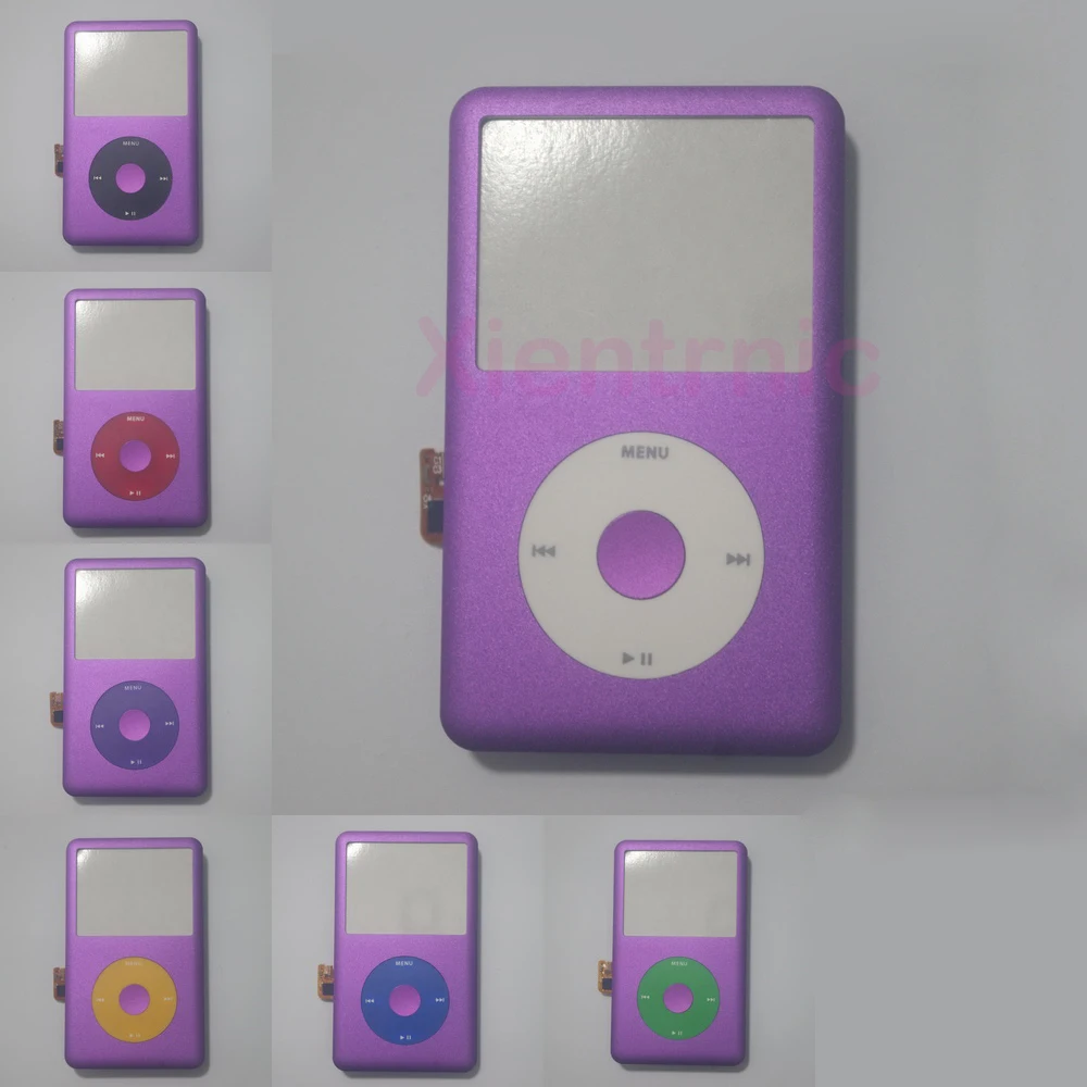 Do iPoda 6th Classic Purple Panel przedni z elastycznym kablem Clickwheel Zestaw obudowy do wymiany A1238