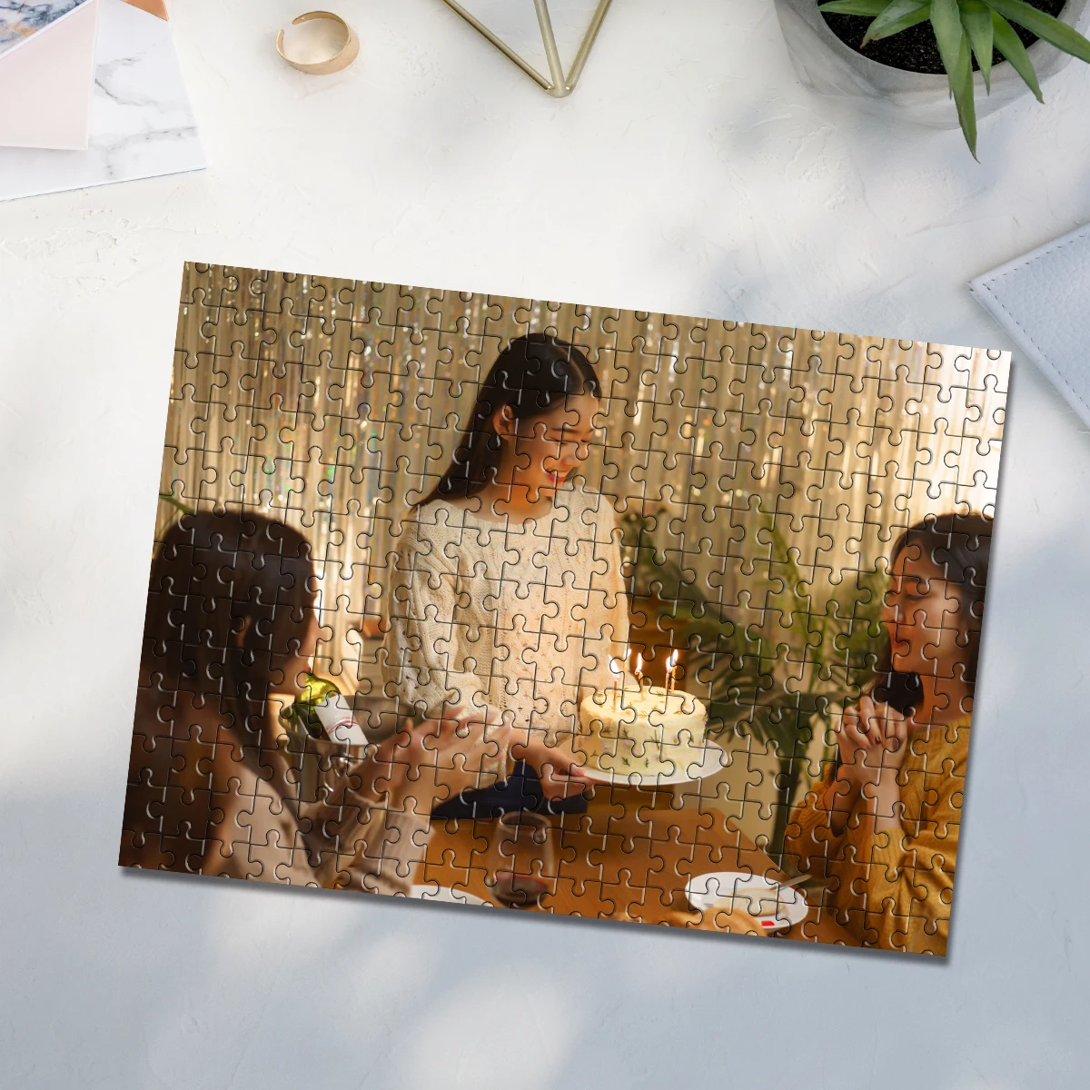 35/300/500/1000pcs Personalized Custom Photo Puzzle Birthday Photos Toys Personalized Jigsaw Puzzles Handmade Gifts