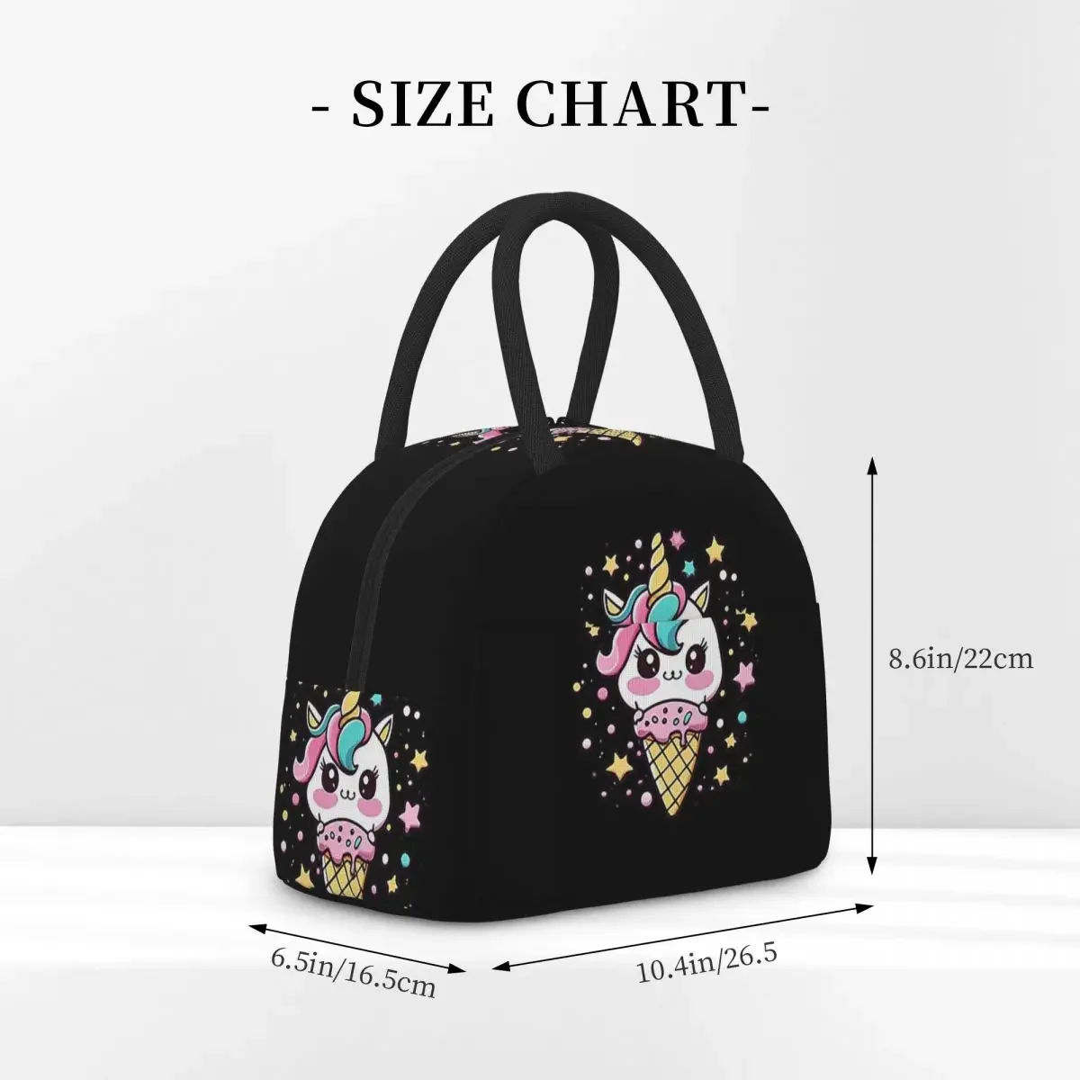 Ice Cream Unicorn Insulated Lunch Bag for Women Kids Leakproof Food Boxes Thermal Lunch Box Tote