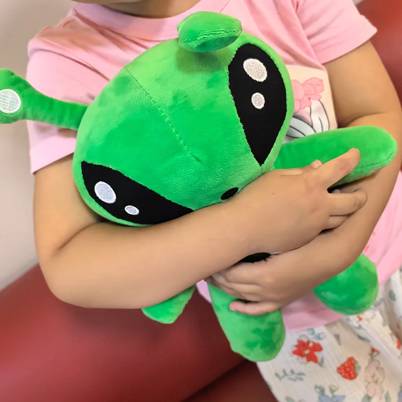 30cm Green Alien Plush Toy Anime Tentacle Horn Alien Monsters Horror Doll Boys Girls Soft Toys Stuffed Throw Pillow Kids Gifts
