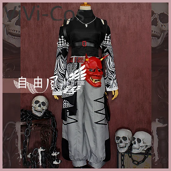 ViVi-Cos Arknights Cos Hoshiguma Daily Cosplay Costume Cos Game Anime Party Uniform Hallowen Play Role Clothes Clothing New