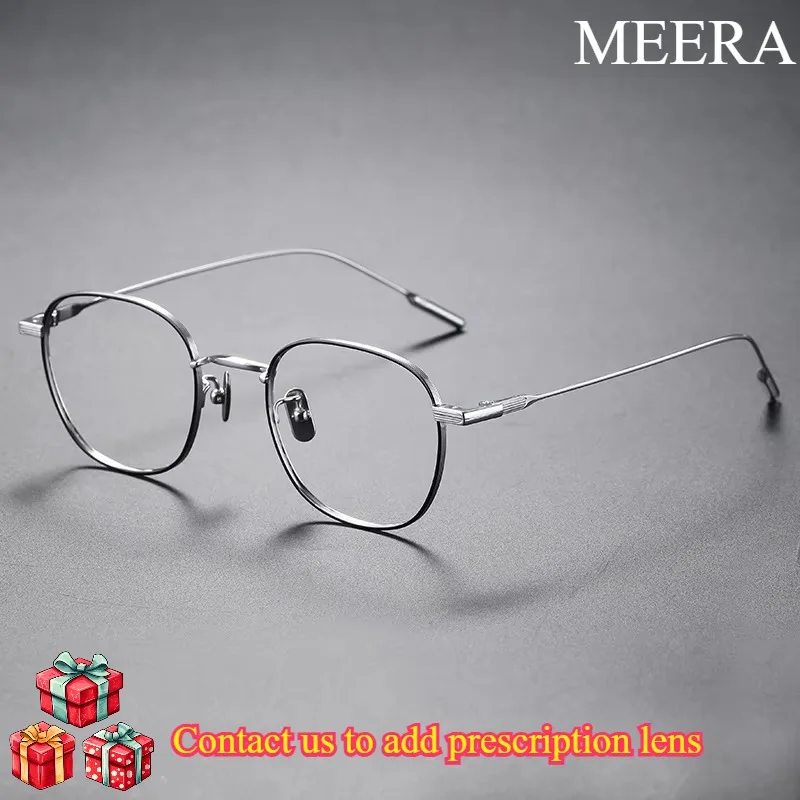 Japanese Handcrafted Glasses Frame Ultra Light Comfortable Prescription Eyewear Titanium Trendy Eyeframe Optical Eyeglasses