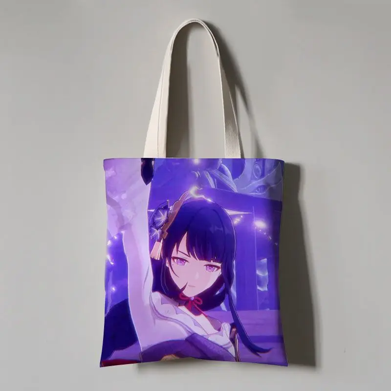 Genshin Impact Merchandise Inazuma Raiden Shogun Baal Milk Groove Sheath Anime Two-Dimensional Single Shoulder Handheld Canvas