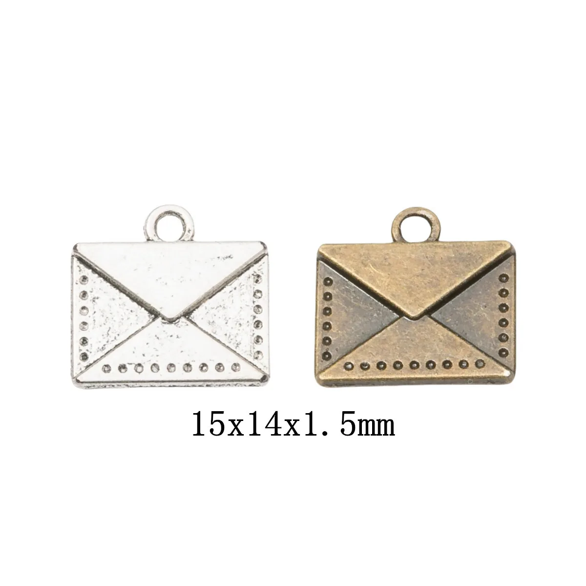 

20PCS DIY Retro Zinc Alloy Jewelry Accessories Available in Two Colors, Envelope Pendant