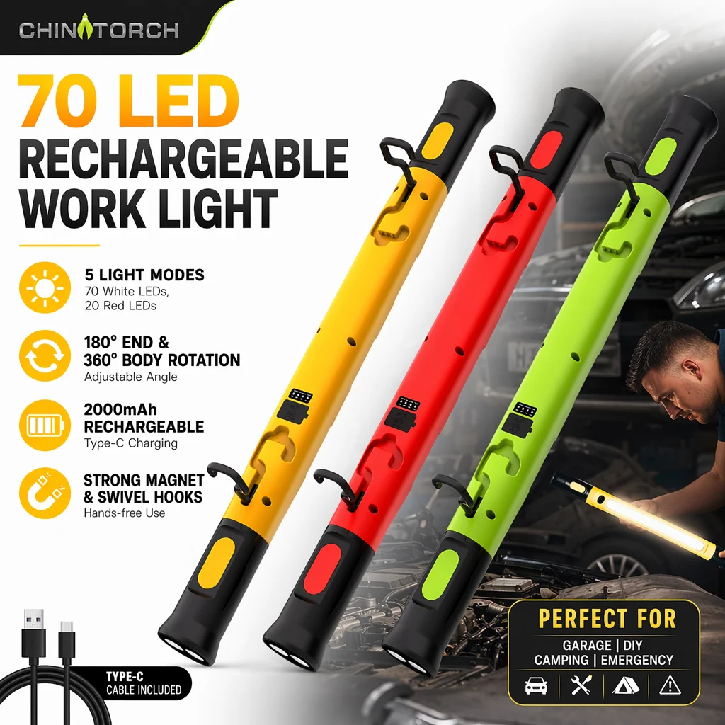 �y�Z�[�����zLED���[�N���C�g�o�[�A5000mAh�[�d�����������v�i�t�b�N�t���j�A3�F���[�h�A360�x��] °   �C���A�K���[�W�A��Ə�����̉�]���u