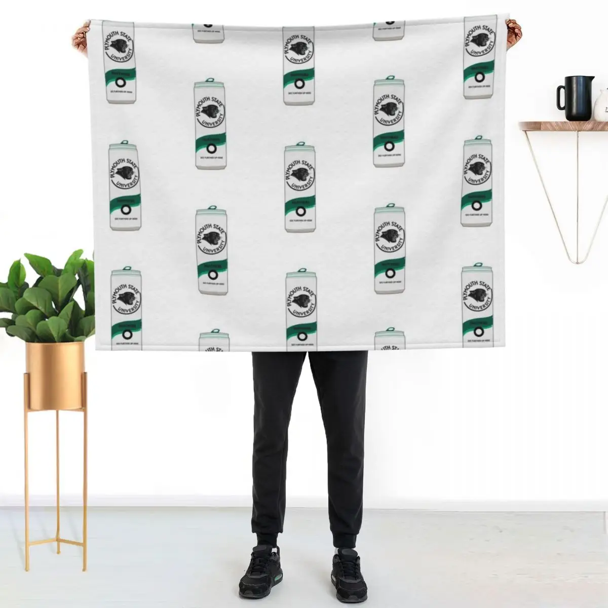 

plymouth state university sticker!! Throw Blanket Soft Comfort Blanket for Reading Watching TV