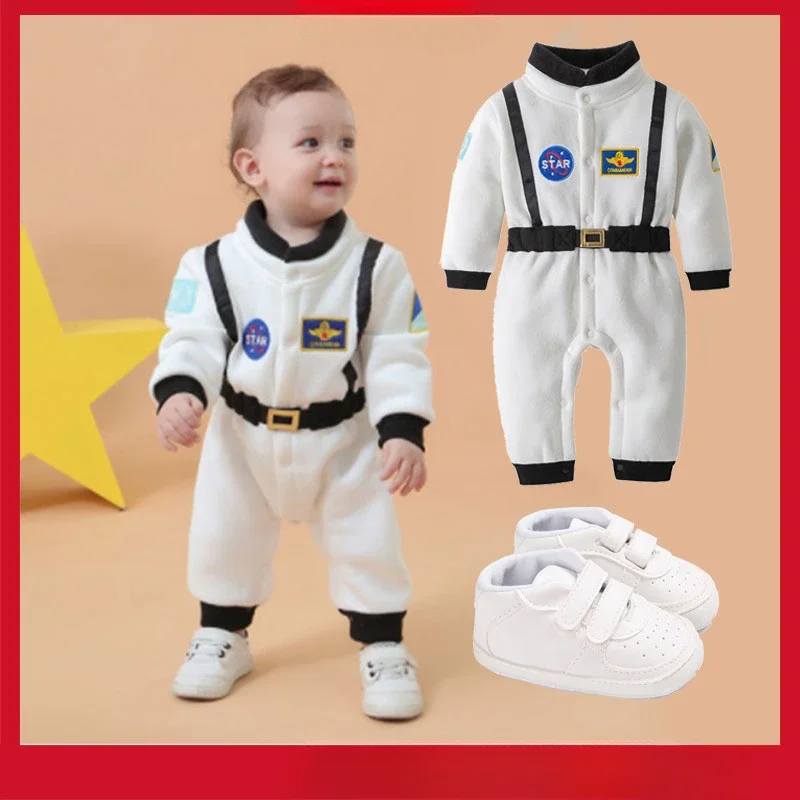 

Astronaut Costume Space Suit Rompers for Baby Boys Bodysuits Toddler Infant Christmas Birthday Party Cosplay Fancy Costume