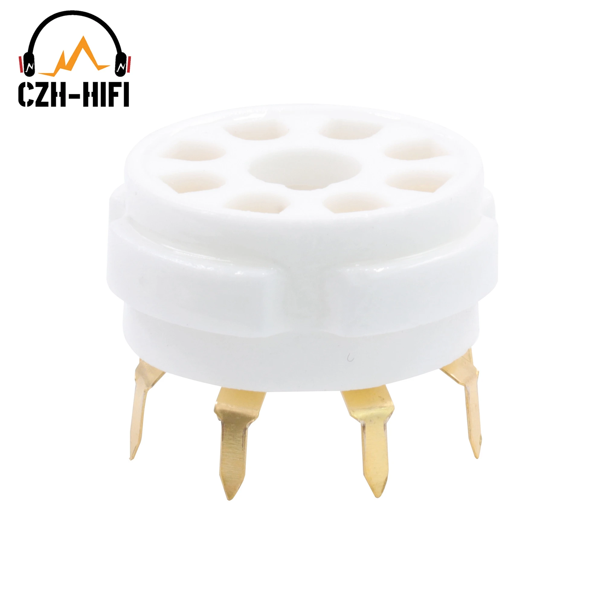 8pin K8A ośmioktal ceramiczne gniazdo lampy podstawa zaworu EL34 KT88 6 v6 6 sl7 5 ar4 6 l6 6 v6 6 6 ca7 Vintage wzmacniacz Audio DIY do montażu PCB