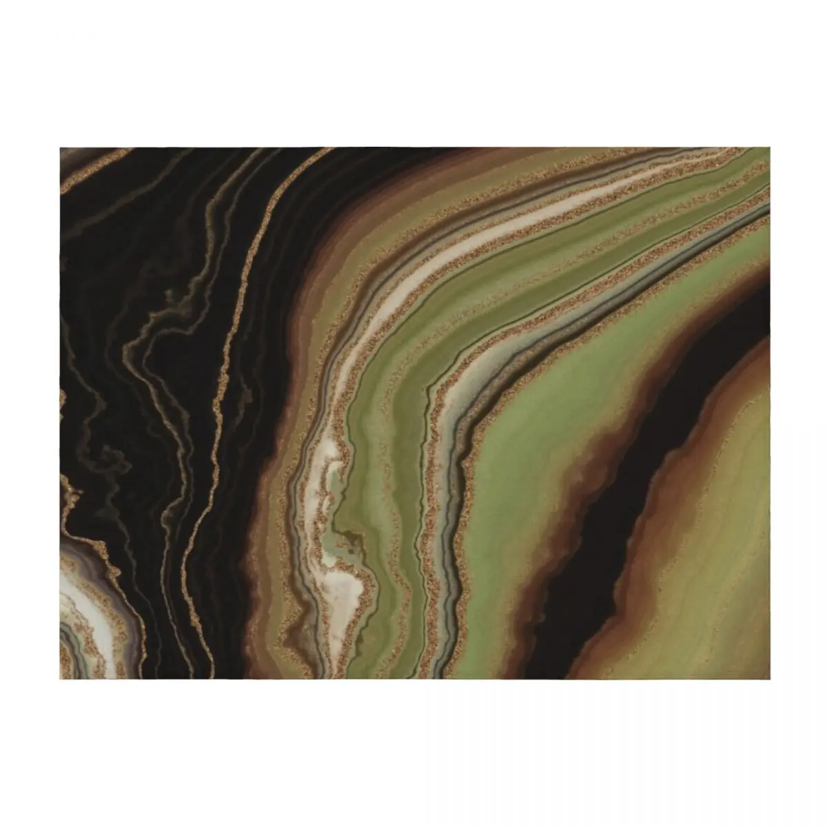 

Green And Brown Fractal Dutch Pour Throw Blanket Blankets For Bed Thins Decorative Beds Decorative Sofas Blankets