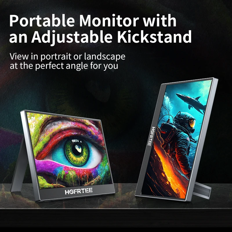 11.9 inch Portable Monitor 100%SRGB 1080P FHD IPS USB-C, Second External Ultra-Thin Gaming Monitor for Laptop PC Mac Phone Swich